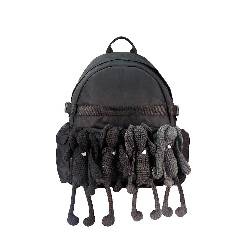 FULL TOPPING /longtail bunny/ BOXY ROCKET BACKPACK - ONYX