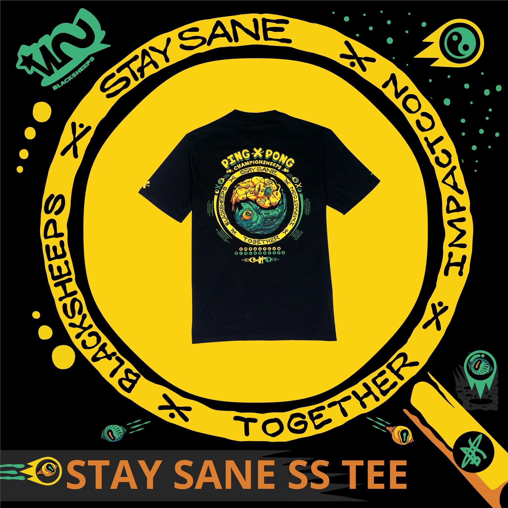 BLACKSHEEPS STAY SANE SS TEE