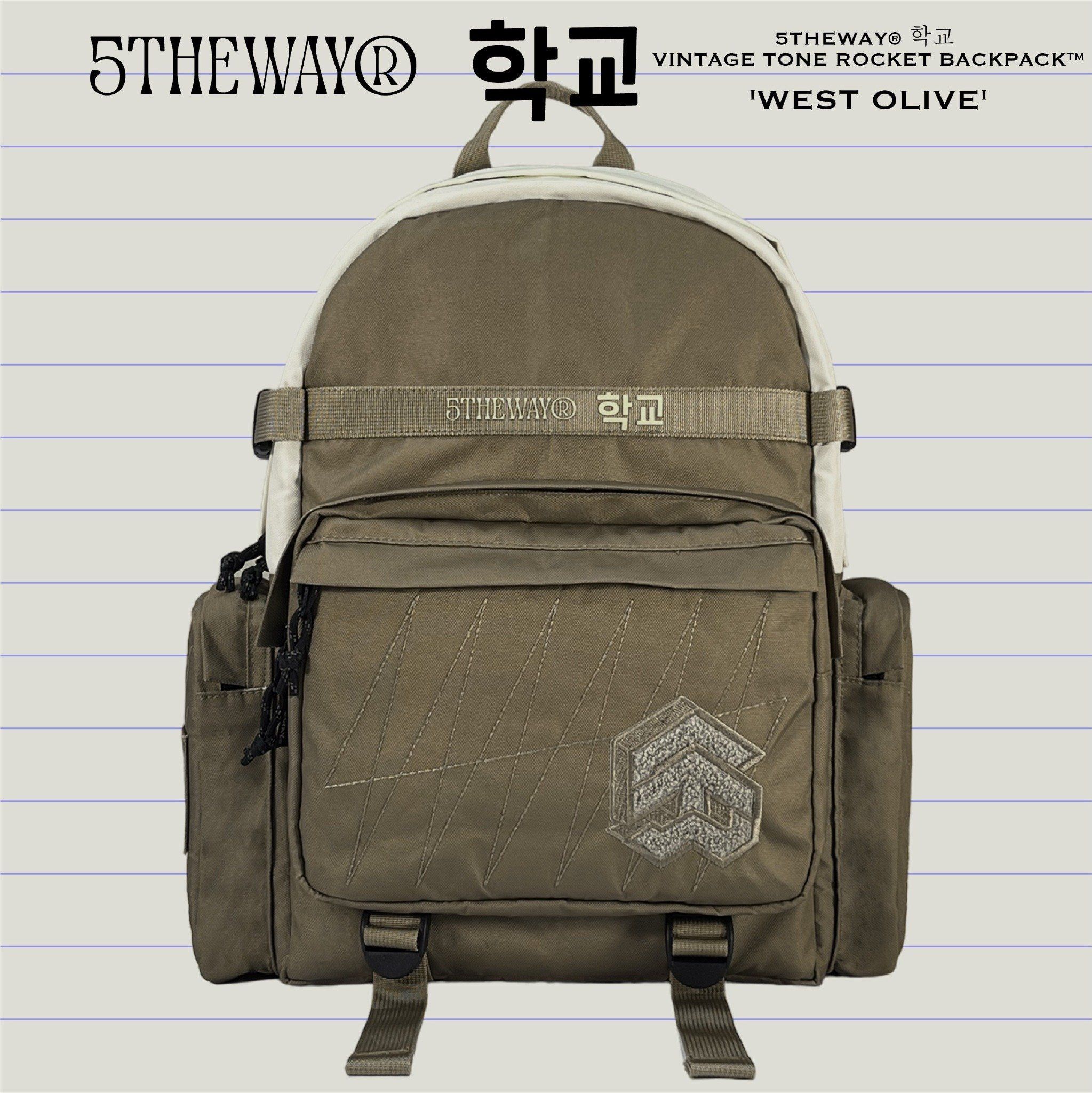 5THEWAY® 학교 VINTAGE TONE ROCKET BACKPACK™