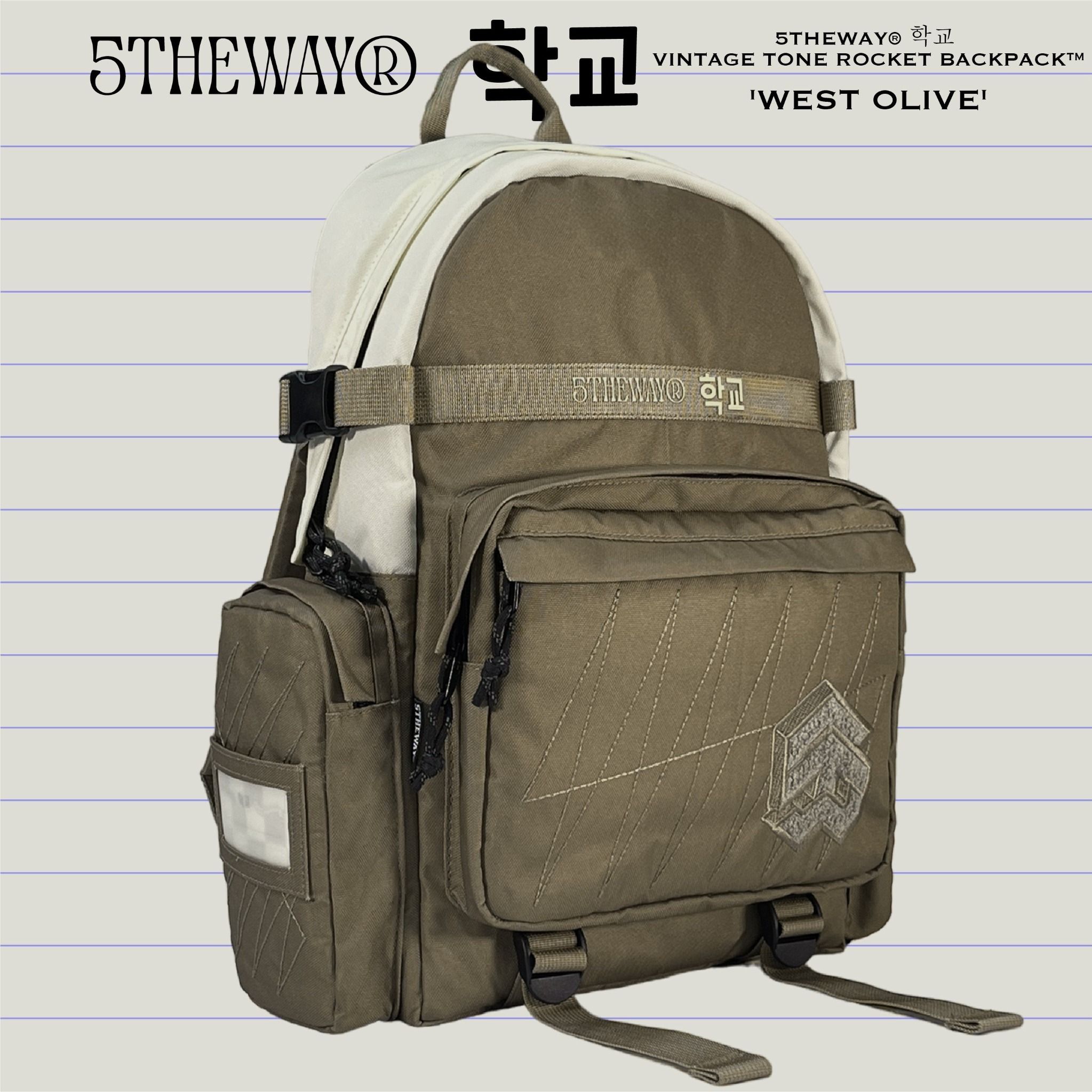 5THEWAY® 학교 VINTAGE TONE ROCKET BACKPACK™