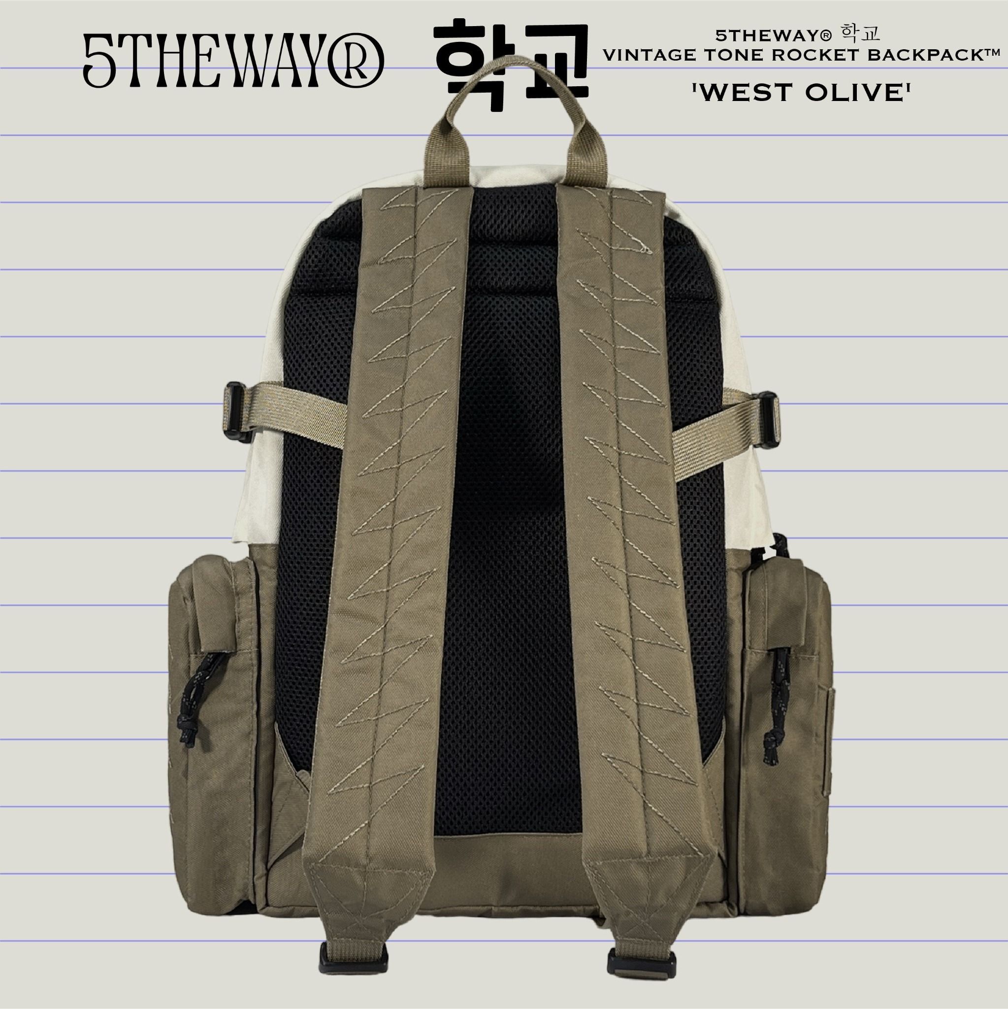 5THEWAY® 학교 VINTAGE TONE ROCKET BACKPACK™