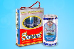 Nước yến sào Khánh Hòa Sanest lon 190ml, hộp 6 lon (Không đường) - 003H6