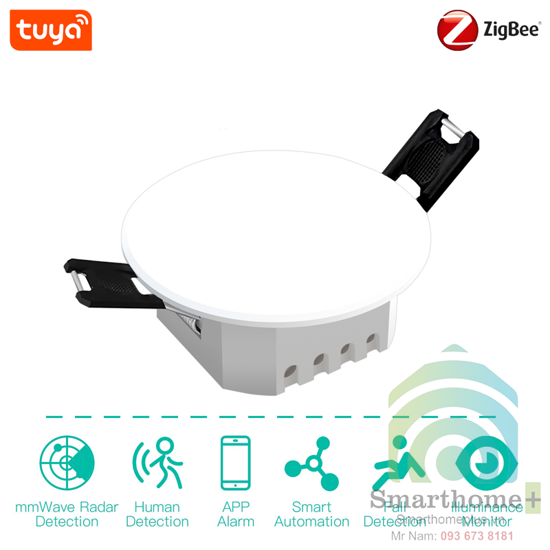 Cảm Biến Hiện Diện Cơ Thể Con Người Zigbee Tuya Zpir5