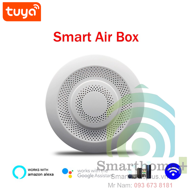 Cảm Biến Chất Lượng Không Khí Wifi Tuya SHP-Airbox