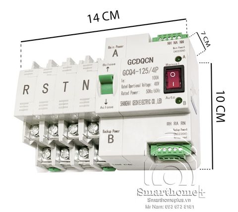 Cầu Dao Chuyển Nguồn ATS Tốc Độ Cao 3 Pha 100A SHP-ATS20