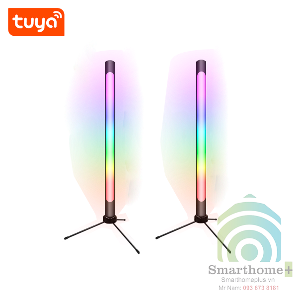 Bộ 2 Đèn Đổi Màu Theo Nhạc RGB Thông Minh Wifi Tuya SHP-HUE7