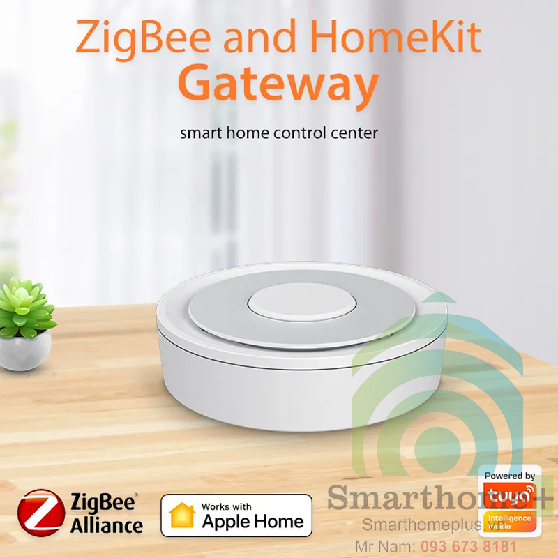 Trung Tâm Điều Khiển Nhà Thông Minh Hỗ Trợ Homekit Zigbee Tuya THA6