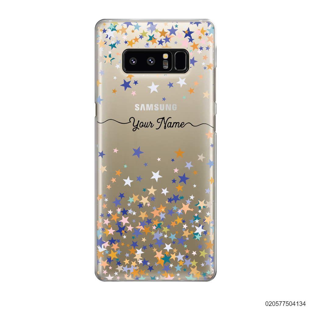 YOUR NAME WITH COLORFUL STARS - Samsung Galaxy Note 8