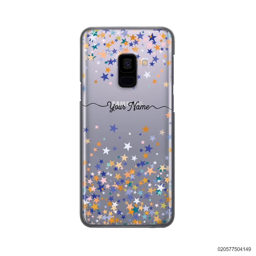YOUR NAME WITH COLORFUL STARS - Samsung Galaxy A8 Plus 2018
