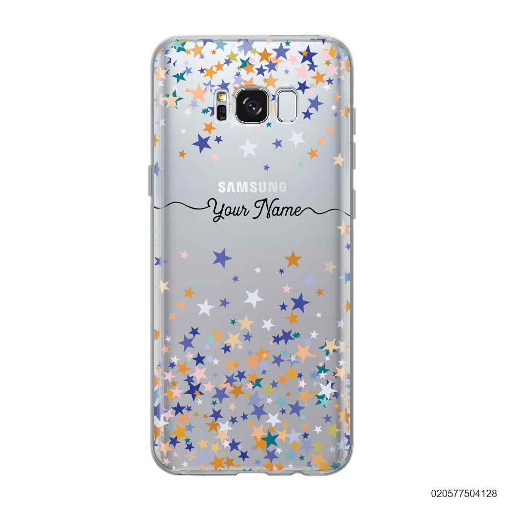 YOUR NAME WITH COLORFUL STARS - Samsung Galaxy S8 plus