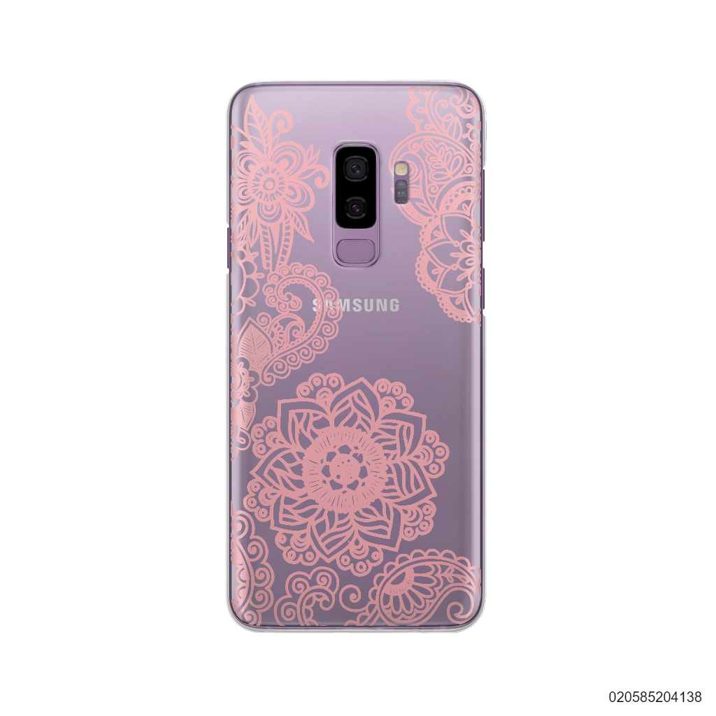 FLOWER IN HENNA STYLE - PINK - Samsung Galaxy S9 Plus