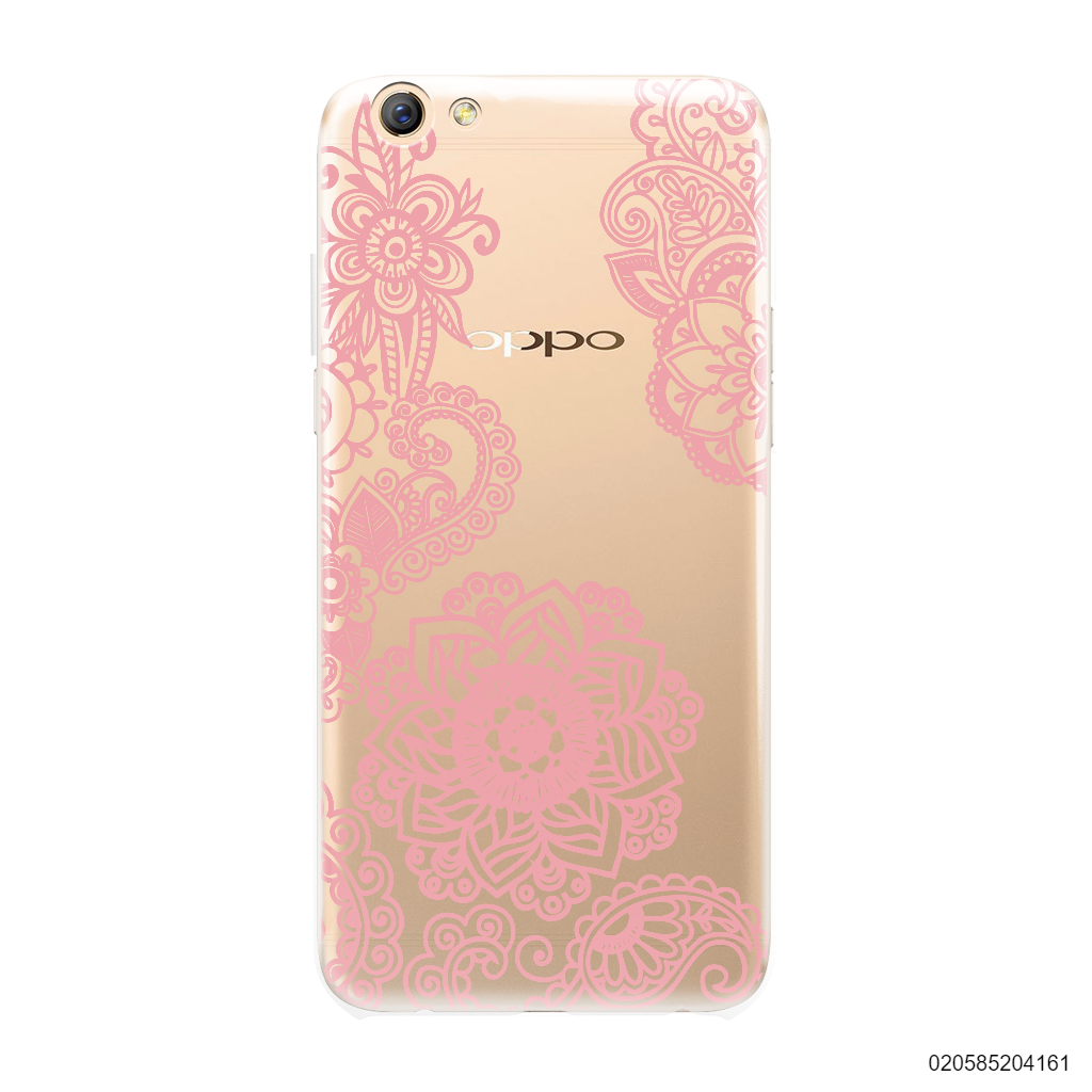 FLOWER IN HENNA STYLE - PINK - OPPO F3 Plus