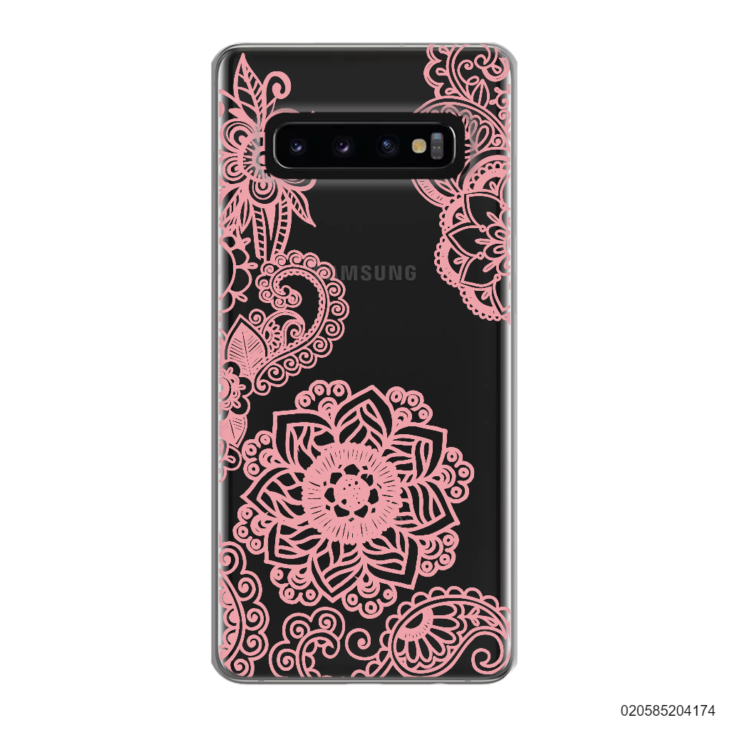 FLOWER IN HENNA STYLE - PINK - Samsung Galaxy S10 Plus