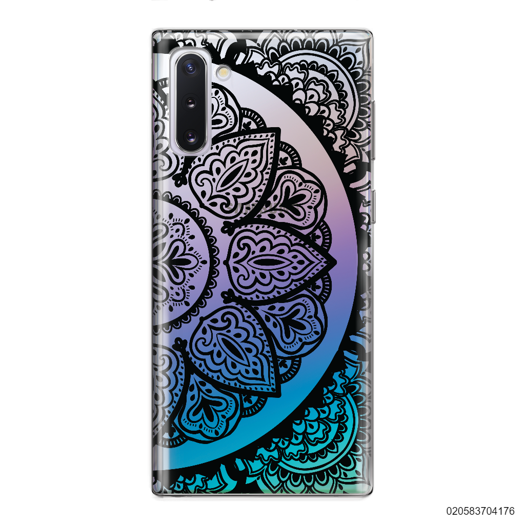 HALF OF MANDALA - BLACK - Samsung Galaxy Note 10