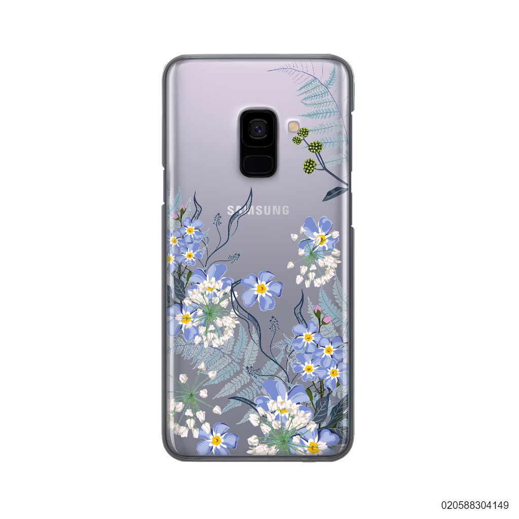 GENTLE BLUE FLOWERS - Samsung Galaxy A8 Plus 2018