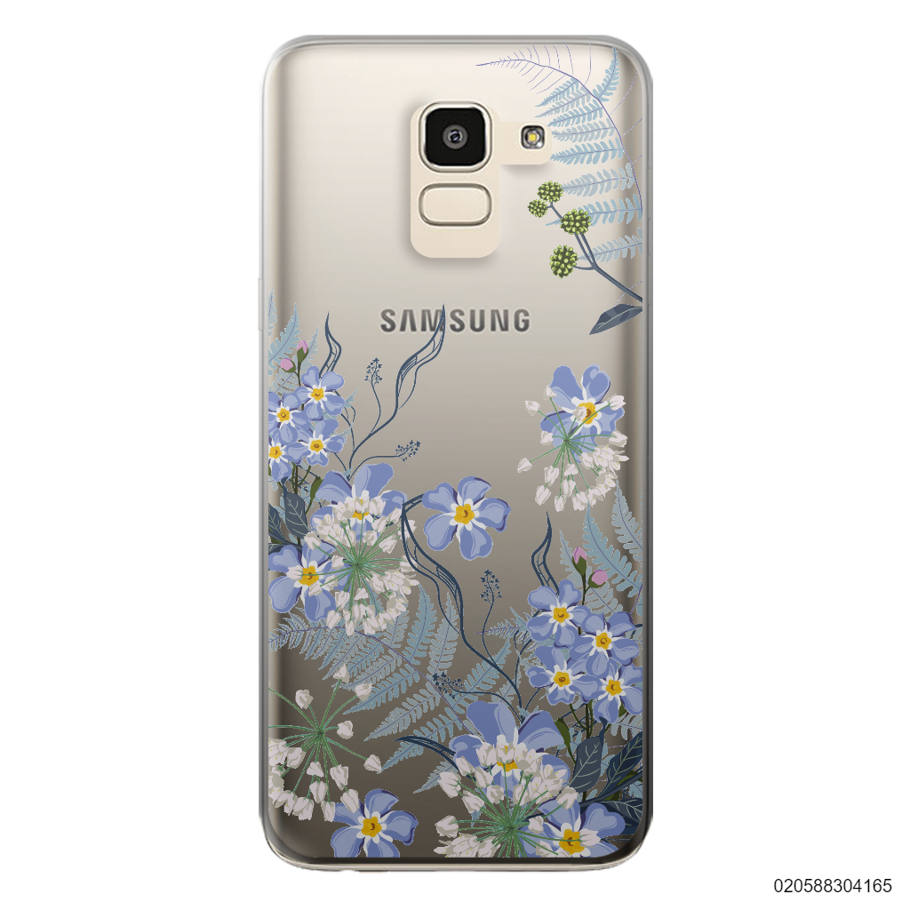 GENTLE BLUE FLOWERS - Samsung Galaxy J6 2018