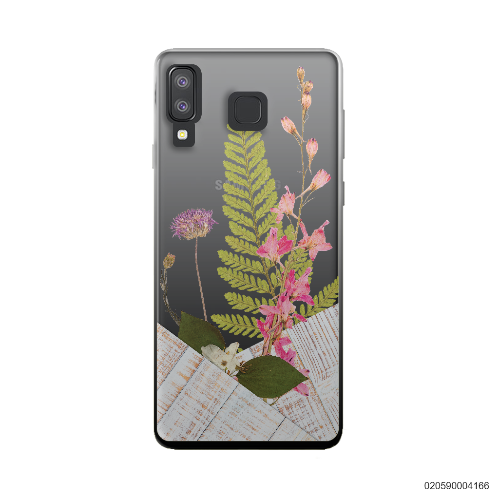 FLOWER ON WHITE WOOD - Samsung Galaxy A8 Star
