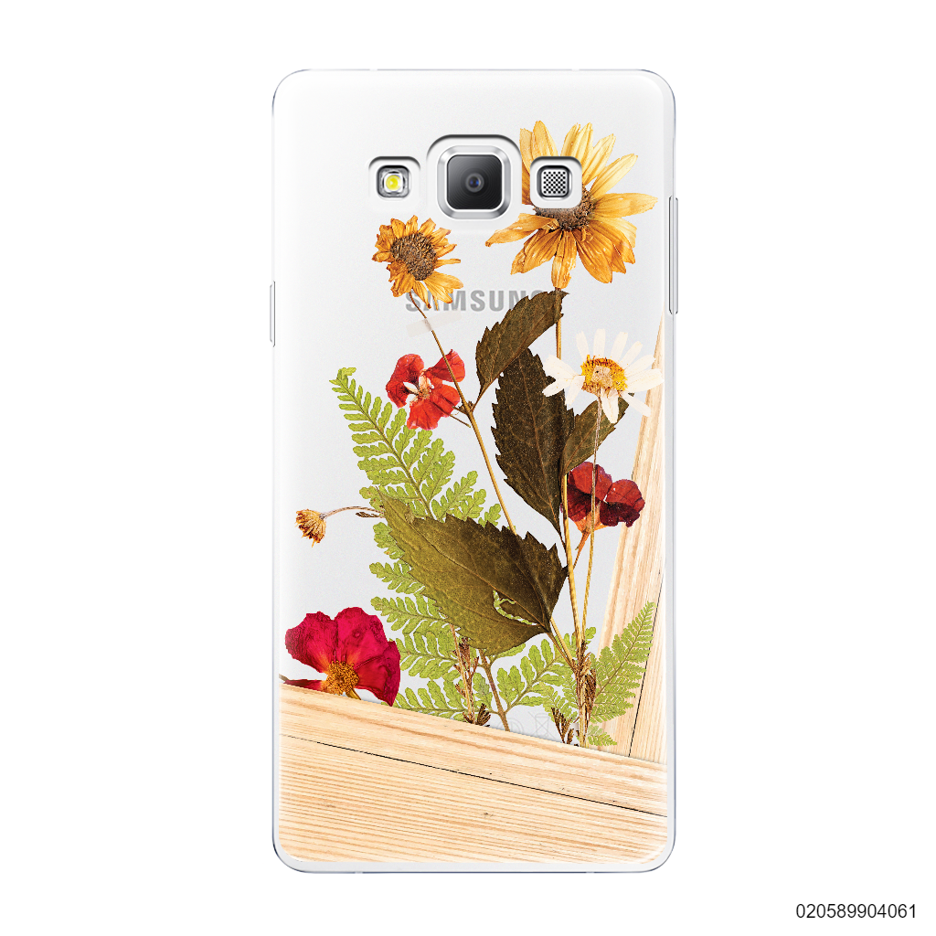 FLOWER ON BROWN WOOD - Samsung Galaxy A7 2015