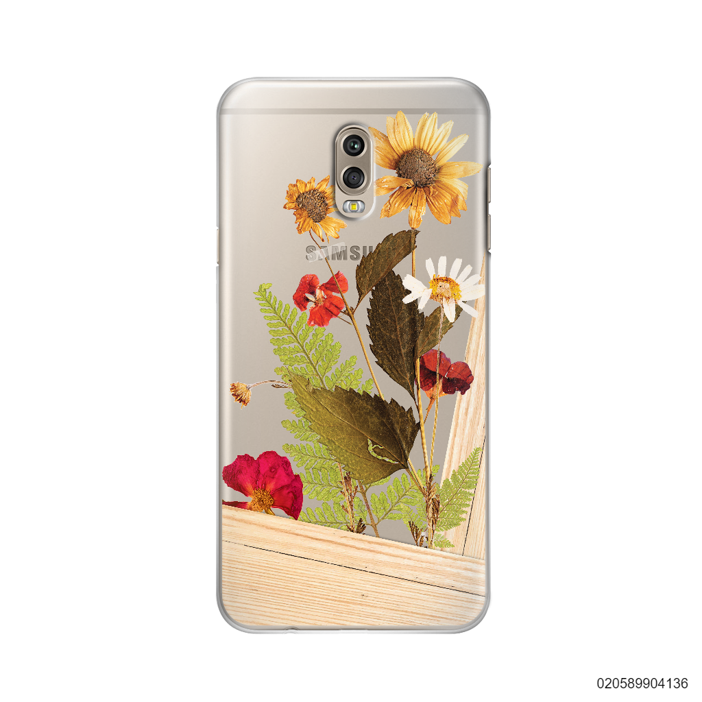 FLOWER ON BROWN WOOD - Samsung Galaxy J7 Plus