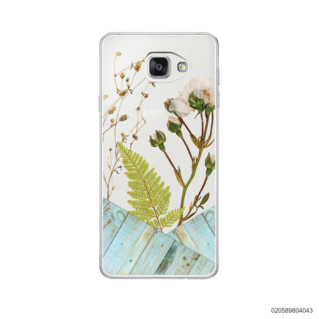 FLOWER ON BLUE WOOD - Samsung Galaxy A5 2016