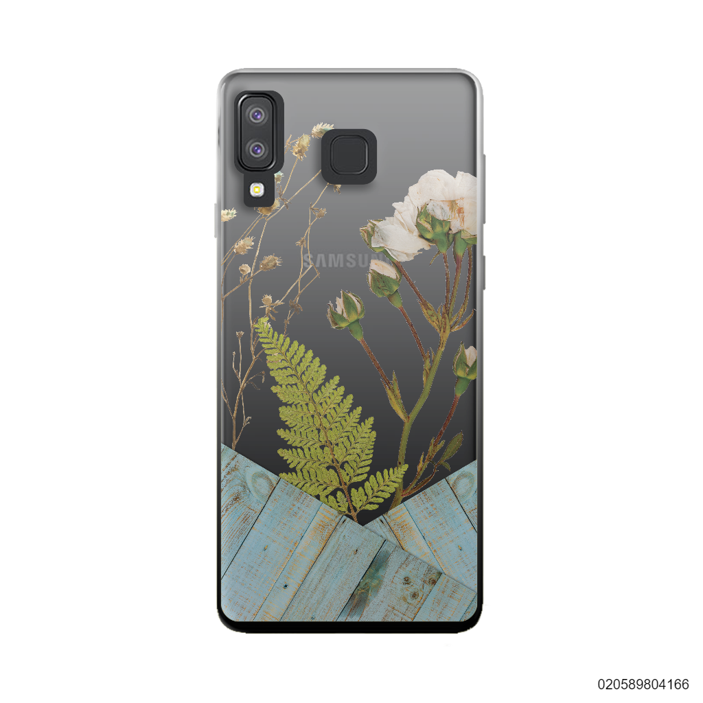 FLOWER ON BLUE WOOD - Samsung Galaxy A8 Star