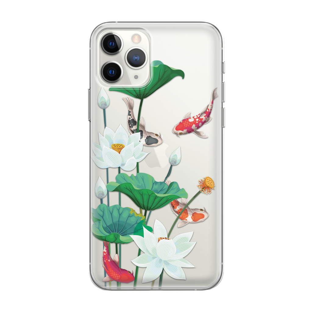 WHITE LOTUS KOI - iPhone 11 Pro