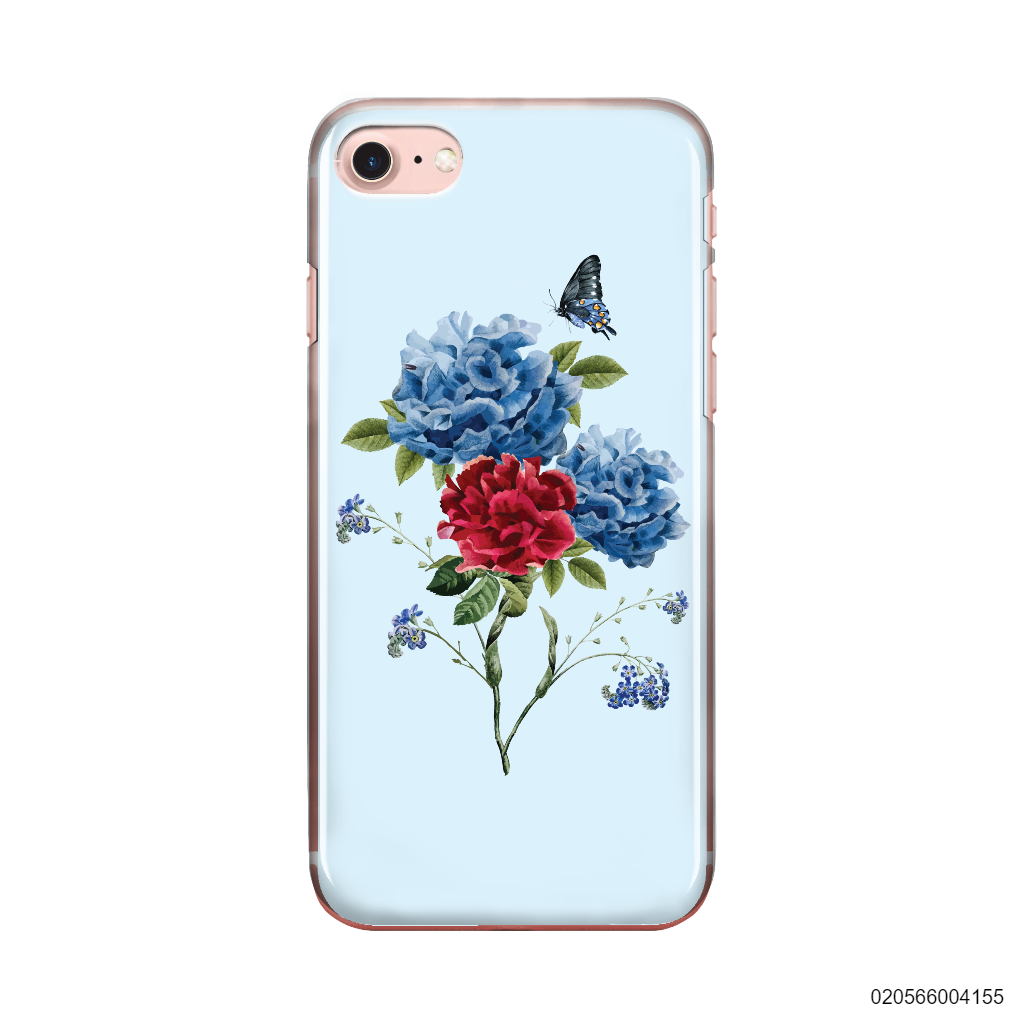 BLUE PEONY BOUQUET ON BLUE THEME - Iphone 7