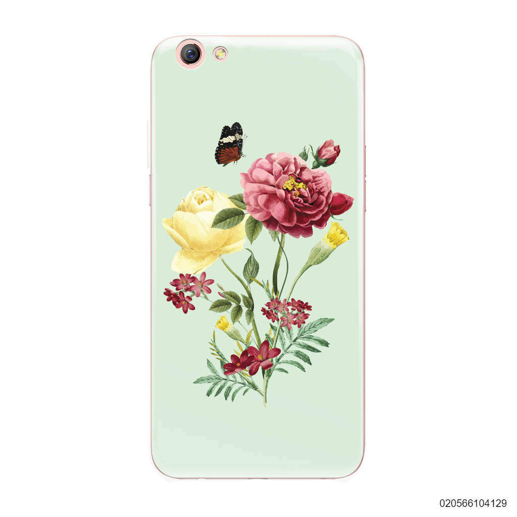 PEONY BOUQUET ON LIGHT GREEN THEME - Oppo F3