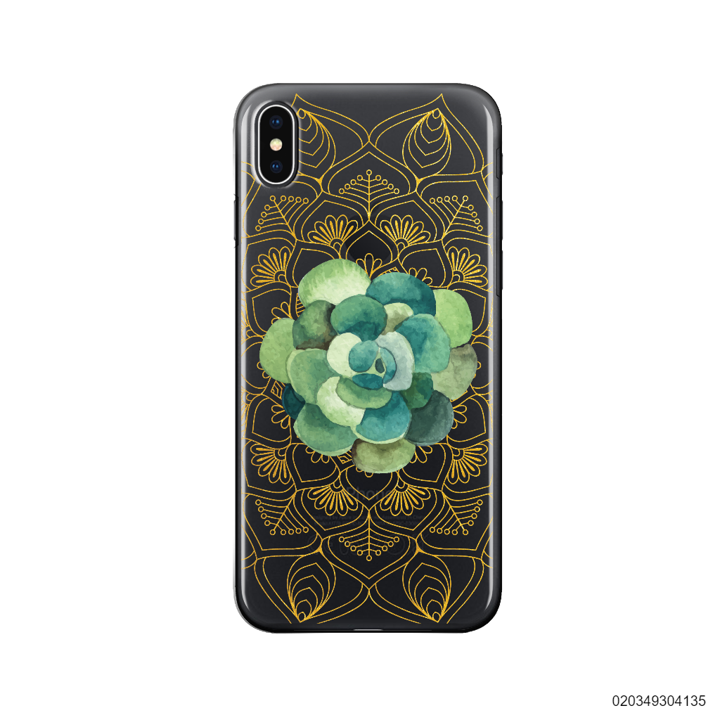 SUCCULENT MANDALA GOLD - Iphone X/ Xs