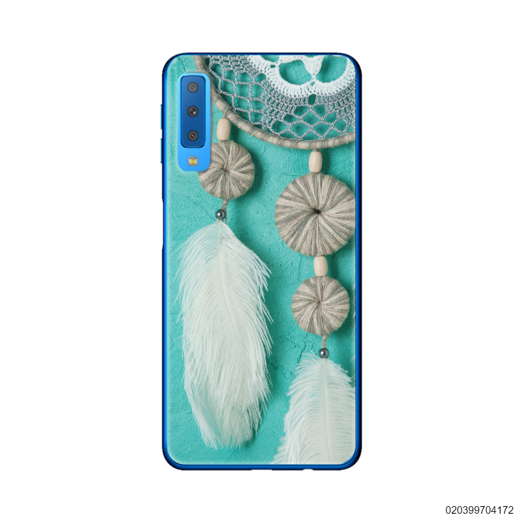 DREAM CATCHER WITH WHITE LEATHER - Samsung Galaxy A7 2018