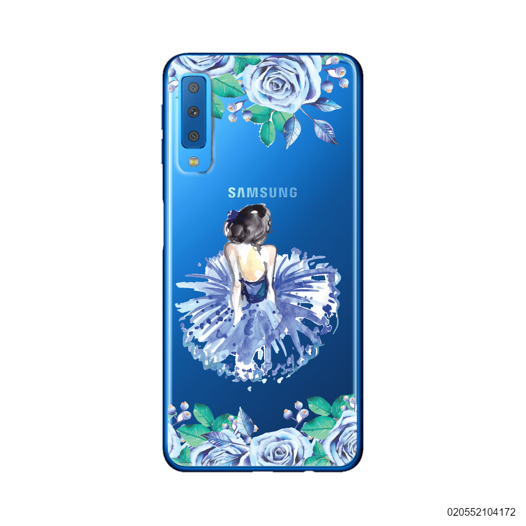 GIRL IN BLUE ROSE GARDEN - Samsung Galaxy A7 2018