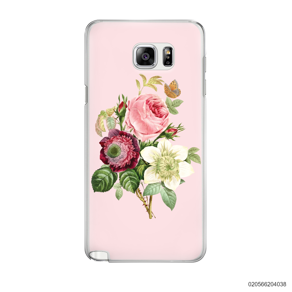 PEONY BOUQUET ON PINK THEME - Samsung Galaxy Note 5