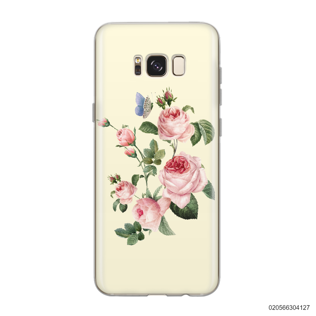 PEONY BOUQUET ON YELLOW THEME - Samsung Galaxy S8