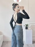  Jeans Ồng Rộng Rách Kiểu 