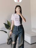  Jeans Suông Rách Gối 