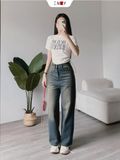  Jeans Ống Suông Mặt Cười 