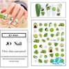 Sticker Dán Móng Tay 3D Dạng Decal Dán Móng Chống Nước Joyful Nails  Hoạ Tiết Tone Màu Lá Cây Trái Bơ Kiwi & Avocado Nail Art Sticker JO1968