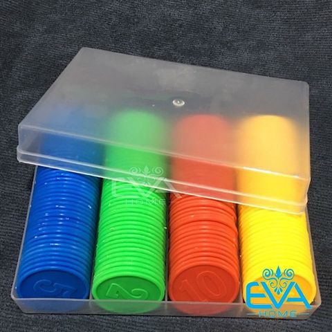  Bộ Đồ Chơi 160 Đồng Xu Nhựa Chip Poker 