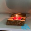 Đế nến Gỗ Tealight bằng gỗ Kèm Nến Trang Trí Decor Wooden Tealight Candle Holders With Candles