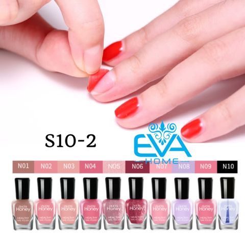  Set 10 Chai Sơn Móng Tay Dạng Lột Oulisi Honey S10-2 / Hộp 10 Màu Sơn Dạng Gel Lột Mini 5ml S10-2 Oulisi 