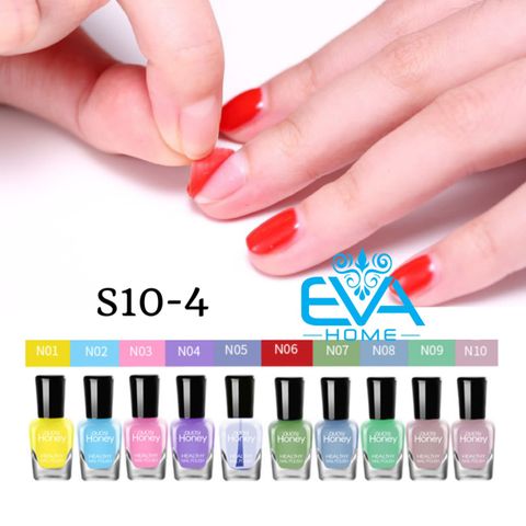  Set 10 Chai Sơn Móng Tay Dạng Lột Oulisi Honey S10-4 / Hộp 10 Màu Sơn Dạng Gel Lột Mini 5ml S10-4 Oulisi 