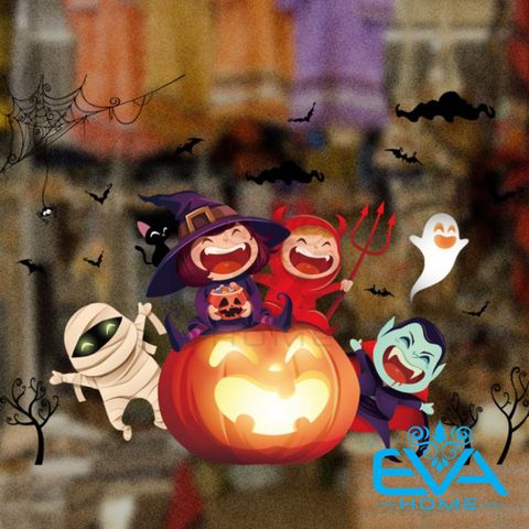  Decal Dán Tường Trang Trí Halloween XL890 Không Bị Hư Tường 