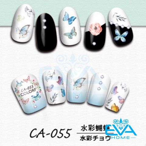  Decal Dán Móng Tay 3D Nail Sticker Hoạ Tiết Bướm Butterfly CA055 