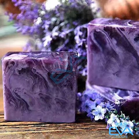  Xà Phòng Saboo Hoa Oải Hương -  Lavender Soap Handmade Thailand ( Tặng 1 túi lưới tạo bọt xà phòng) 