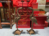 Hạc đồng hạc thờ cặp hạc đồng Đỏ cao 65cm nặng 12,5kg