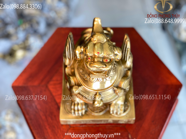 Tỳ hưu phong thủy bằng đồng 17,5cm