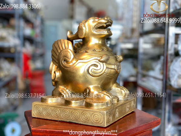 Tỳ hưu phong thủy bằng đồng 25cm