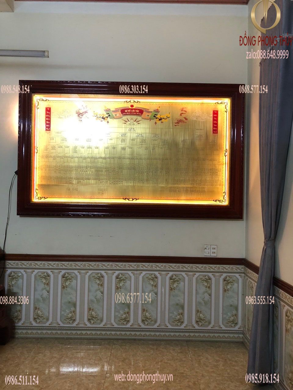 Gia phả dòng họ bằng đồng ăn mòn