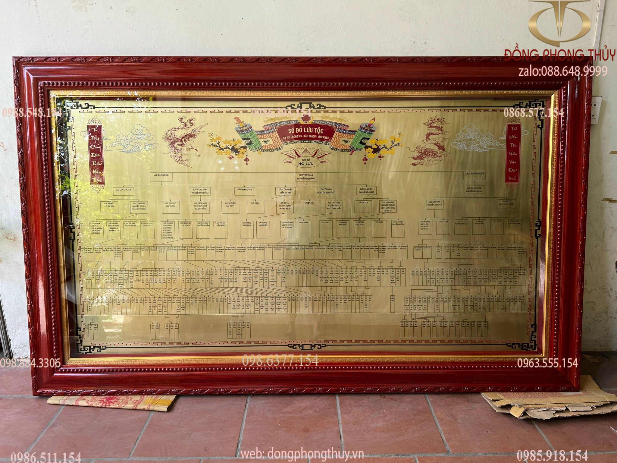 Gia phả dòng họ bằng đồng ăn mòn