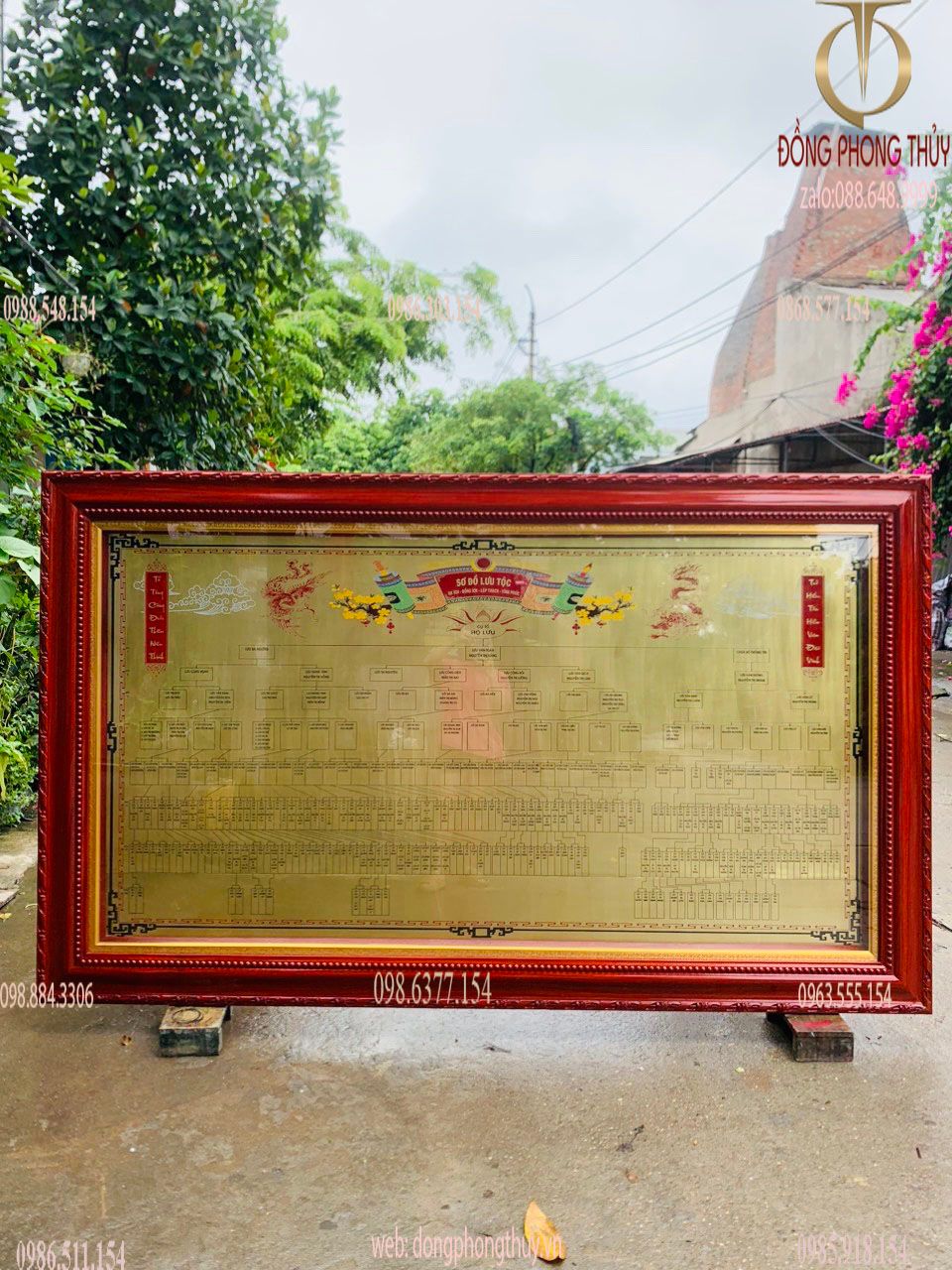 Gia phả dòng họ bằng đồng ăn mòn